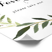 幾何金ゴールド熱帯書簡便記号 ポスター (角)