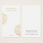 幾何金箔イヤリングディスプレイカード (正面&裏面)