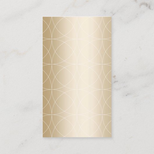 幾何金箔モノグラム美容師 名刺 (裏面)