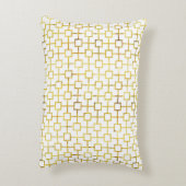 幾何金箔猫クレードル模様 アクセントクッション (裏面(縦))