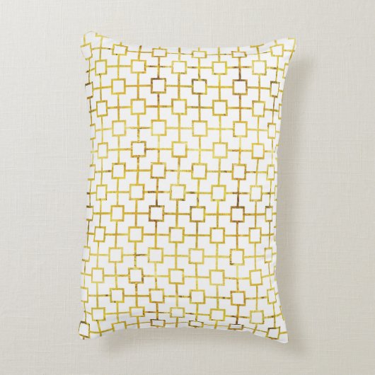 幾何金箔猫クレードル模様 アクセントクッション (裏面(縦))