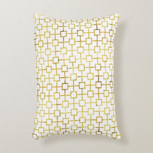幾何金箔猫クレードル模様 アクセントクッション (正面(垂直))
