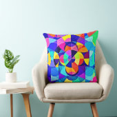 幾何鮮やかの喜び クッション (椅子)