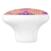 幾何鮮やかアールデコ セラミックノブ (側面)