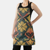 幾何鮮やかエプロン – デジタル芸術的プリント エプロン (インサイチュ)