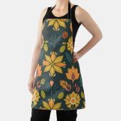 幾何鮮やかエプロン – 自然要素デザイン エプロン (インサイチュ)