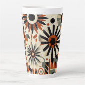 幾何鮮やかガーデンラテマグ カフェラテマグ (正面)