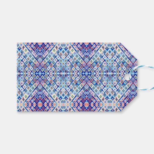 幾何鮮やかギフトラベル ギフトタグ (正面(横))