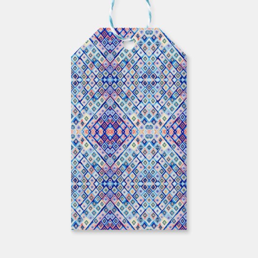 幾何鮮やかギフトラベル ギフトタグ (裏面)