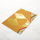 幾何鮮やかバースト 箔招待状 (回転した状態)