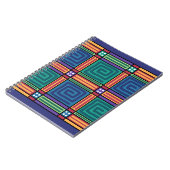 幾何鮮やかパターン ノートブック (左側)