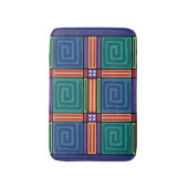 幾何鮮やかパターン バスマット (正面縦)