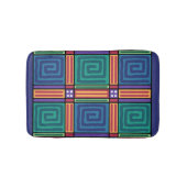 幾何鮮やかパターン バスマット (正面)