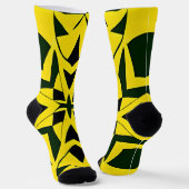 幾何鮮やかフローラデザイン ソックス (傾斜あり)