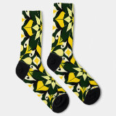 幾何鮮やかフローラデザイン ソックス (右)