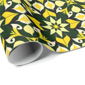 幾何鮮やかフローラデザイン ラッピングペーパー (ロールコーナー)