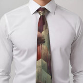 幾何鮮やかプリントタイ ネクタイ