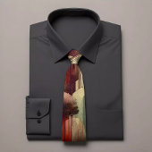 幾何鮮やかプリントタイ ネクタイ