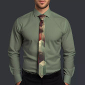 幾何鮮やかプリントタイ ネクタイ