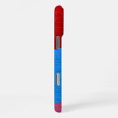 幾何鮮やかレンガ壁の電話ケース iPhoneケース (右側面)