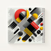 幾何鮮やか抽象化 ノートブック (裏面)