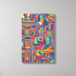 幾何鮮やか抽象芸術アモダンート キャンバスプリント