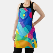幾何鮮やか抽象芸術 エプロン (インサイチュ)