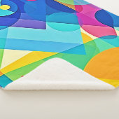 幾何鮮やか抽象芸術 シェルパブランケット (3/4)