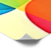 幾何鮮やか抽象芸術 ポスター (角)