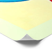 幾何鮮やか抽象芸術 ポスター (角)