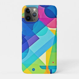 幾何鮮やか抽象芸術 iPhone 11 PROケース