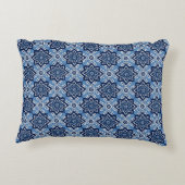 幾何鮮やか花柄 アクセントクッション (裏面)