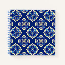 幾何鮮やか花柄 ノートブック