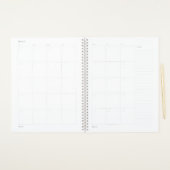 幾何鮮やか花柄 プランナー手帳 (月ページ)