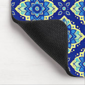 幾何鮮やか花柄 マウスパッド (コーナー)