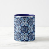 幾何鮮やか花柄 マグカップ (中央)