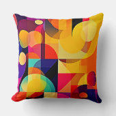 幾何鮮やか調和 クッション (正面)