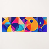 幾何鮮やか調和 ヨガマット (正面(横))