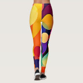 幾何鮮やか調和 レギンス (裏面)