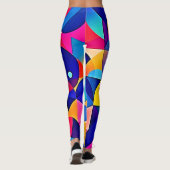 幾何鮮やか調和 レギンス (裏面)