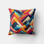 幾何鮮やか クッション (裏面)