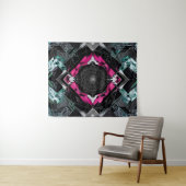 幾何鮮やか: Kaleidoscopic Nexus X-99 タペストリー (インサイチュ(横))