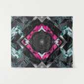 幾何鮮やか: Kaleidoscopic Nexus X-99 タペストリー (正面(横))