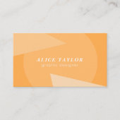 幾何黄モダン色モノクロホームデザイナー 名刺 (正面)