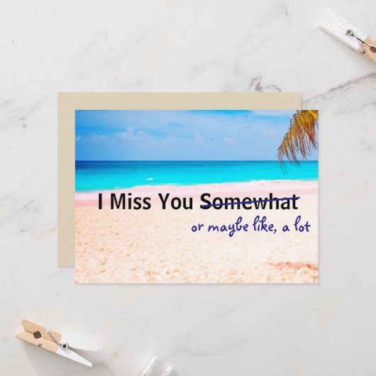 幾分恋しく思います- カード (正面/裏面インサイチュ)