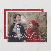 幾日のクリスマスの休日の郵便はがきの最もメリー シーズンポストカード (正面/裏面)