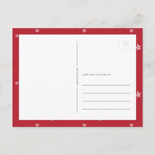 幾日のクリスマスの休日の郵便はがきの最もメリー シーズンポストカード (裏面)