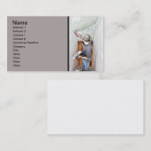 広々としたドライウォールを持つ男 名刺 (正面/裏面)