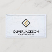 広々とした壁 |不動産実在代理業者 |建築 名刺 (正面)