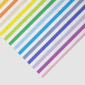 広いスペクトル虹と白ストライプ色 薄葉紙 (詳細)